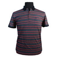 Campione Fine Cotton Poly Mix Horizontal Stripe Fashion Polo