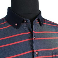 Campione Fine Cotton Poly Mix Horizontal Stripe Fashion Polo