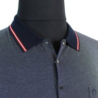 Campione Pure Fine Cotton Pebbledash Pattern Fashion Polo