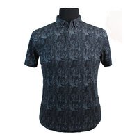 Campione Pure Fine Cotton Fern Pattern Fashion Polo