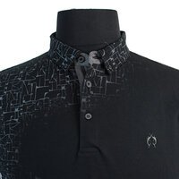 Campione Cotton Stretch Blackout Pattern Fashion Polo