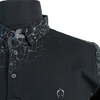 Campione Cotton Stretch Blackout Pattern Fashion Polo