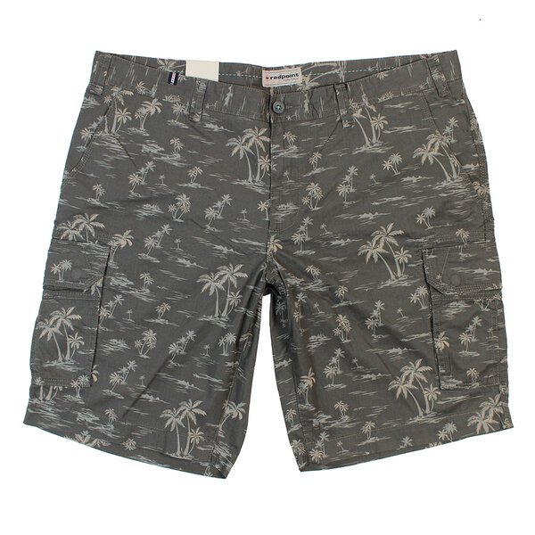 Redpoint Pure Cotton Palm Print Cargo Style Fashion Short-shop-by-brands-Beggs Big Mens Clothing - Big Men's fashionable clothing and shoes