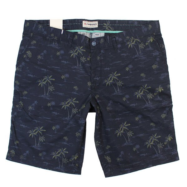 Redpoint Pure Cotton Palm Print Classic Fashion Short-shop-by-brands-Beggs Big Mens Clothing - Big Men's fashionable clothing and shoes