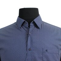Casa Moda Mini Dot Print Casual Long Sleeve Shirt