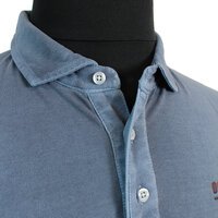 Kitaro Pure Cotton Washed Look Ocean Club Logo Pocket Polo