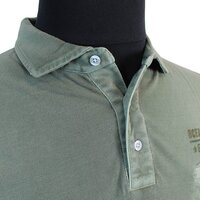  Kitaro Pure Cotton Washed Look Ocean Club Logo Pocket Polo