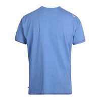 D555 Blue Vintage Motorbike Print Tee Shirt