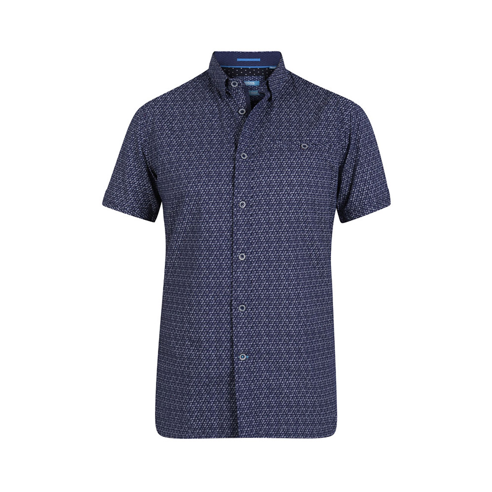 D555 Diamond Pattern Short Sleeve Shirt