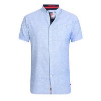 D555 Blue Button down Short Sleeve Shirt