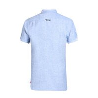 D555 Blue Button down Short Sleeve Shirt