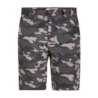 D555 Camo Green Cargo Shorts With Zip Cargo Pockets