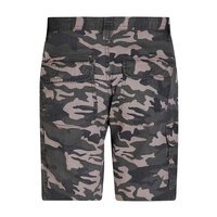 D555 Camo Green Cargo Shorts With Zip Cargo Pockets