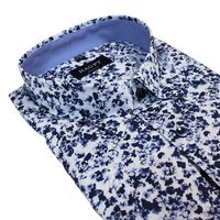 Haupt Pure Fine Cotton Floral Design Pattern Fashion Shirt