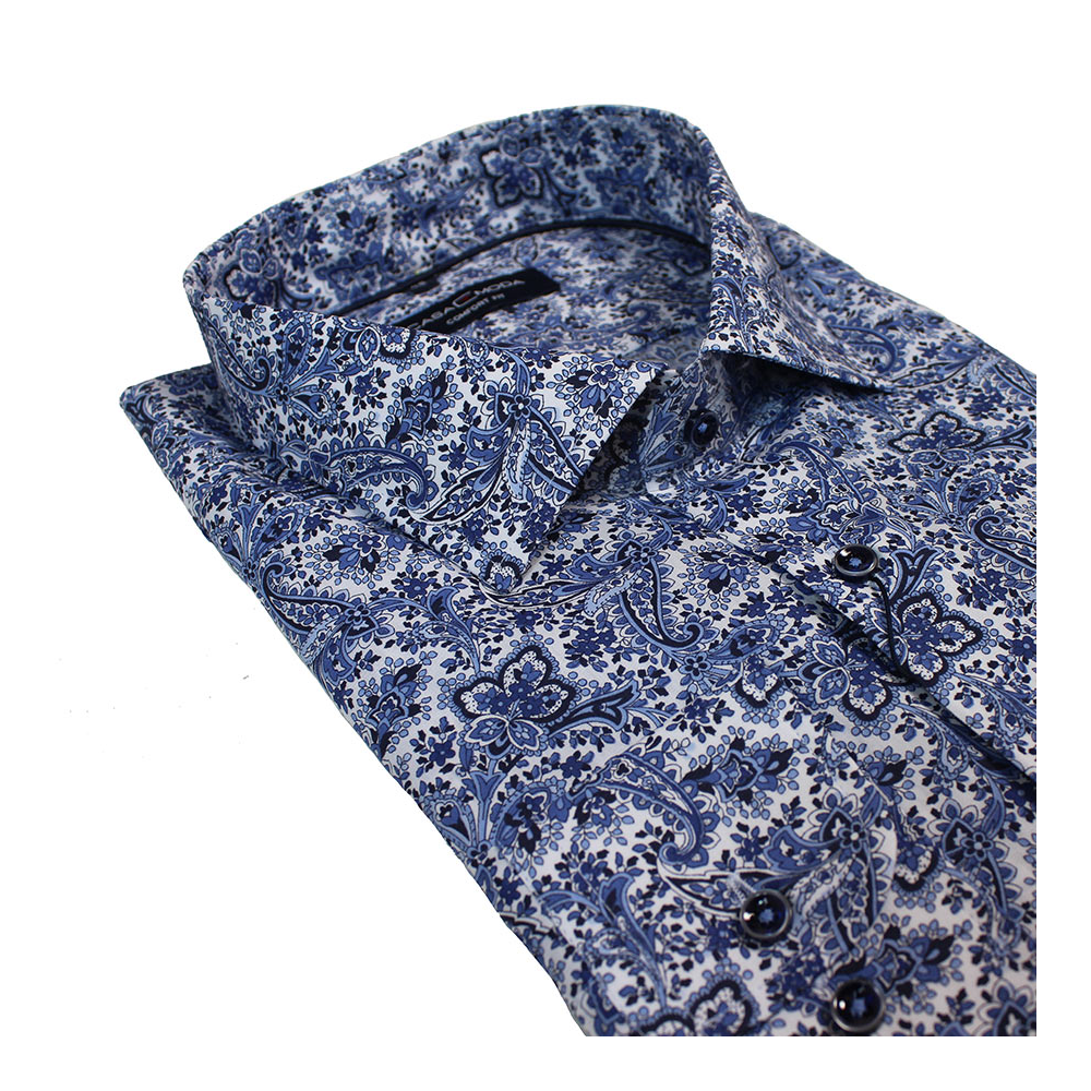 Casa Moda Pure Cotton Classic Paisley Pattern Fashion Shirt