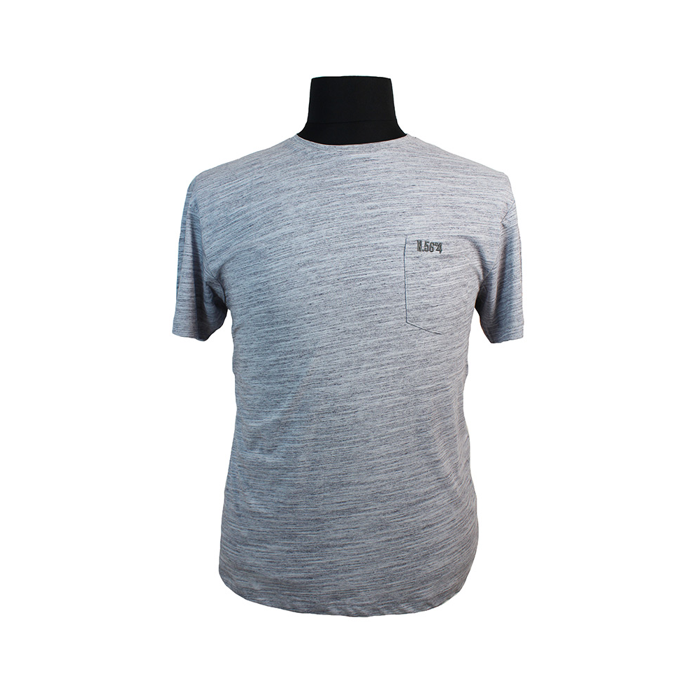 North 56 Light Cotton Mix Pocket Tee Grey