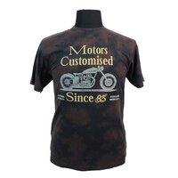 Kam Pure Cotton Camo Motorcycle Customised Print Fashion Tee