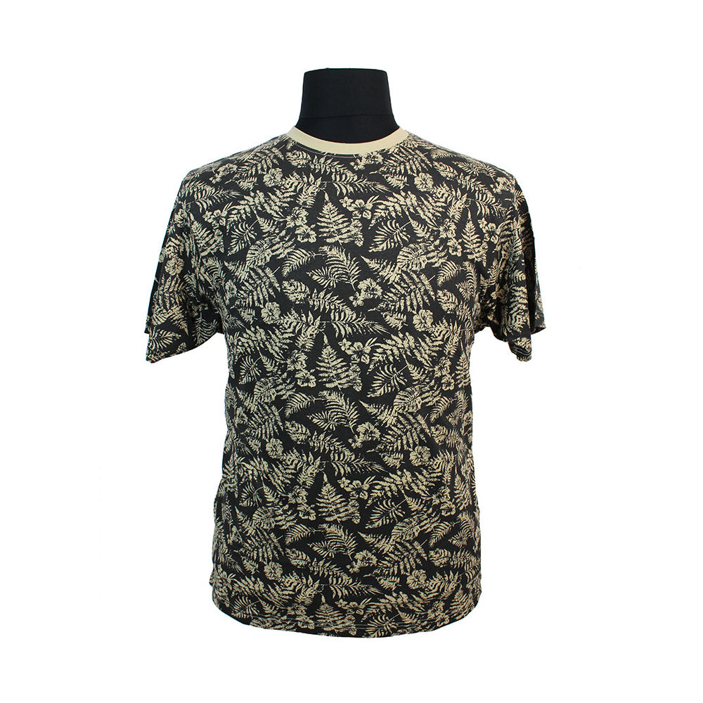 Kam Pure Cotton Leaf Print Fashion Tee