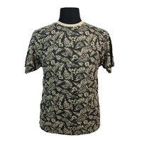 Kam Pure Cotton Leaf Print Fashion Tee