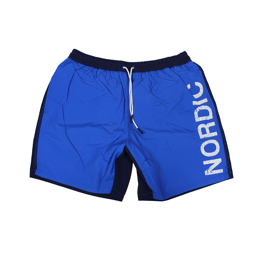 North 56 Nordic Print Navy Blue Swim Shorts