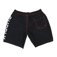 North 56 Nordic Print Black Orange Swim Short