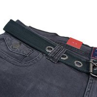 Kam Stretch Denim Fashion Jean Short with Free Belt