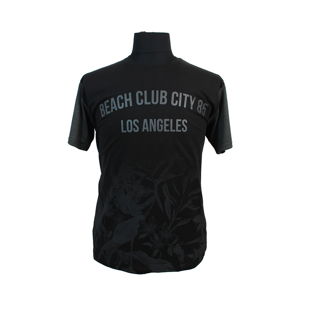 Kam Pure Cotton LA Beach Club City Print Fashion tee