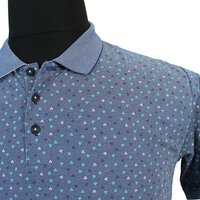 Casa Moda Cotton Mix Easy Care Diamond Pattern Fashion Polo