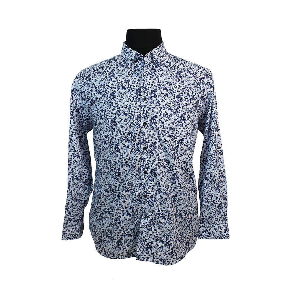 Haupt Pure Fine Cotton Floral Design Pattern Fashion Shirt