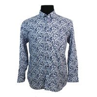 Haupt Pure Fine Cotton Floral Design Pattern Fashion Shirt