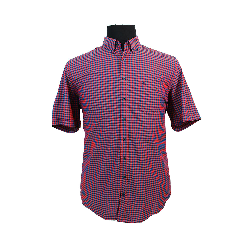 Casa Moda Pure Cotton Small Window Pane Check Shirt