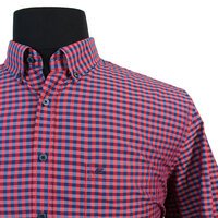 Casa Moda Pure Cotton Small Window Pane Check Shirt