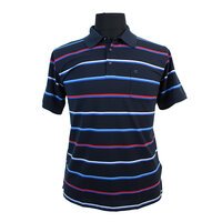 Casa Moda Cotton Mix Easy Care Horizontal Stripe Fashion Polo