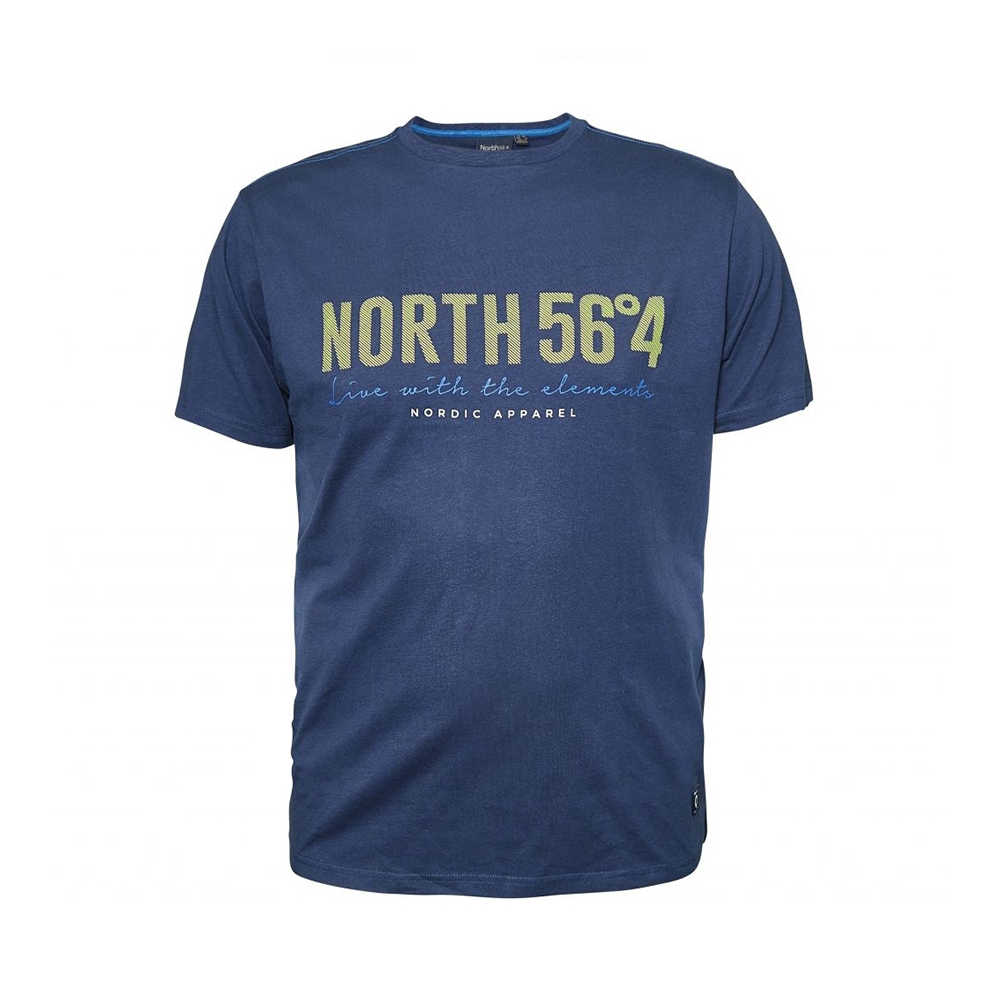 North56 Pure Cotton Latitude Logo Fashion Tee