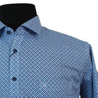 Casa Moda Pure Cotton Multi Circles Pattern Fashion Shirt