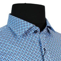 Casa Moda Pure Cotton Multi Circles Pattern Fashion Shirt