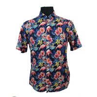 Casa Moda Pure Cotton Flamingo Garden Pattern Fashion Shirt