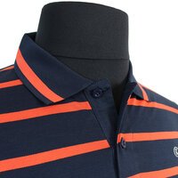 Kitaro Fine Pure Cotton Vivid Horizontal Stripe Fashion Polo