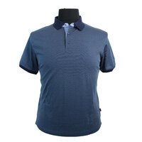 Kitaro Cotton Mix Droplet Pattern Plain Collar Fashion Polo