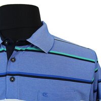 Casa Moda Cotton Mix Easy Care Horizontal Stripe Fashion Polo