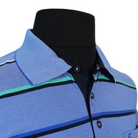 Casa Moda Cotton Mix Easy Care Horizontal Stripe Fashion Polo