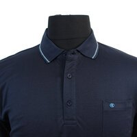 Kitaro Fine Pure Cotton Detail Edging with Pocket Classic Polo