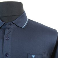 Kitaro Fine Pure Cotton Detail Edging with Pocket Classic Polo