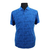 North56 Pure Cotton Leaf Pattern Plain Collar Fashion Polo