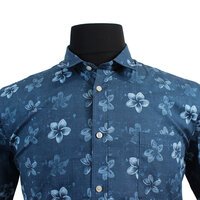 North56 Fine Stretch Cotton Flower Pattern Fashion Shirt