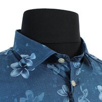 North56 Fine Stretch Cotton Flower Pattern Fashion Shirt