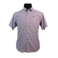 Swanndri Pure Cotton Classic Mini Check Standard Collar Shirt