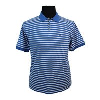 Swanndri Pure Cotton Horizontal Stripe Plain Collar Fashion Polo