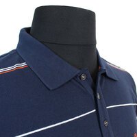 Swanndri Pure Cotton Pique Weave Narrow Stripe Fashion Polo
