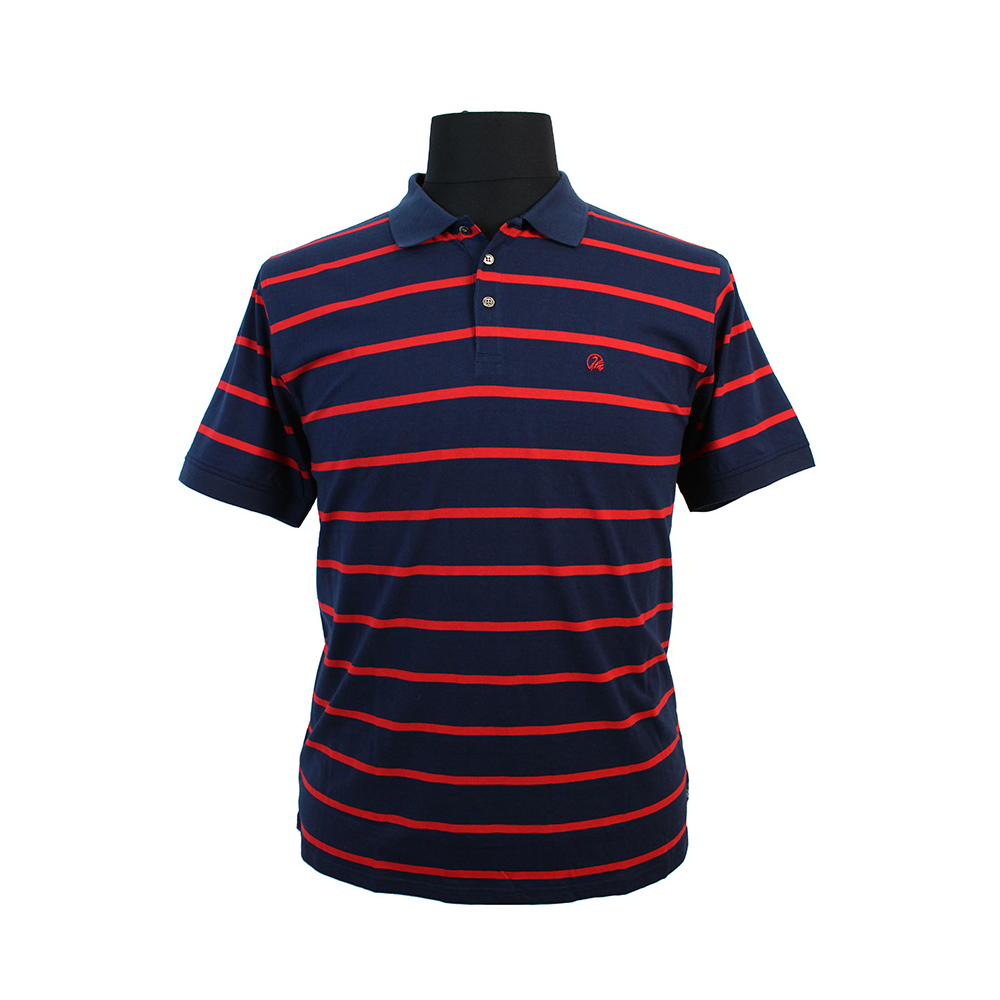 Swanndri Pure Cotton Vivid Horizontal Stripe Fashion Polo